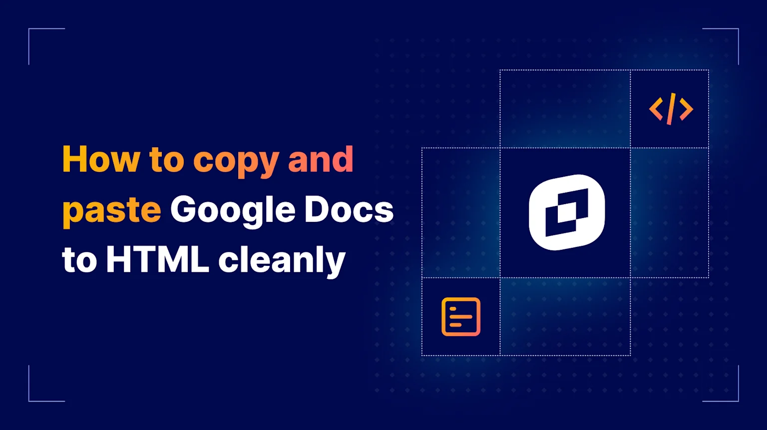 Google Docs to HTML